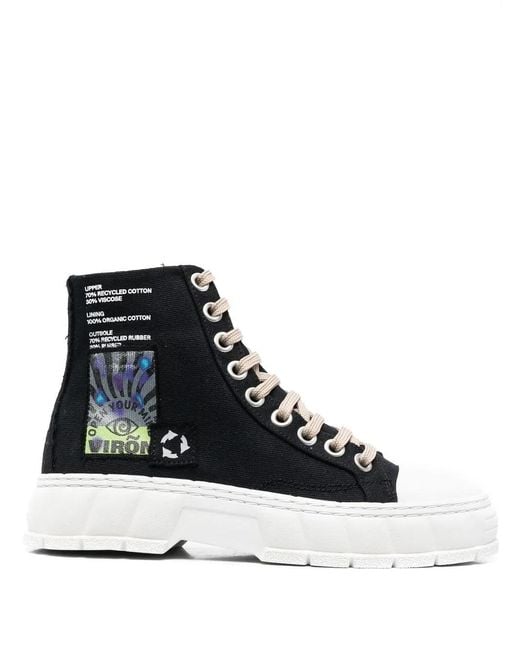 Viron Black 1982 Techno Sneakers