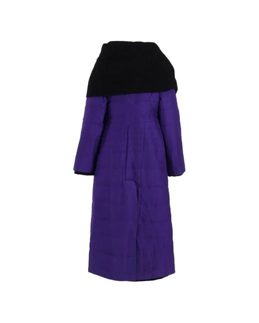 Yohji Yamamoto Black Quilted Button Coat