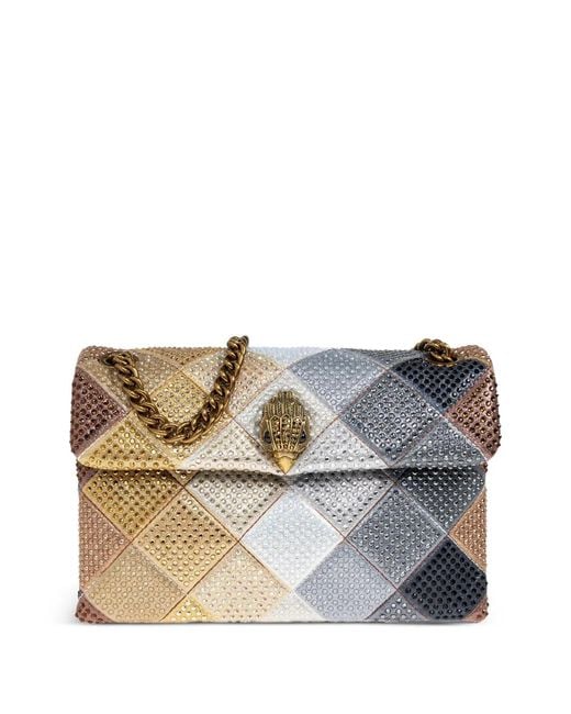 Kurt Geiger Metallic Medium Kensington Shoulder Bag