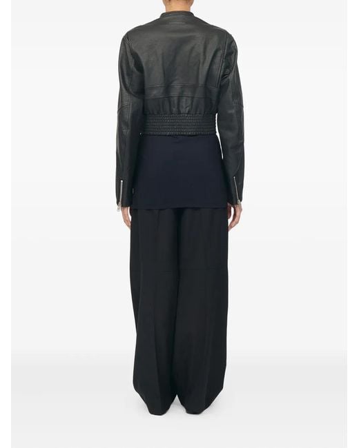 MM6 by Maison Margiela Black Zip-Fastening Jacket