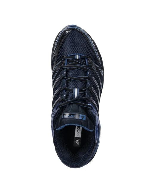Adidas Blue Adistar Control 5 Striped Sneakers for men
