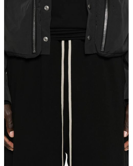 Rick Owens Black Drawstring Shorts for men
