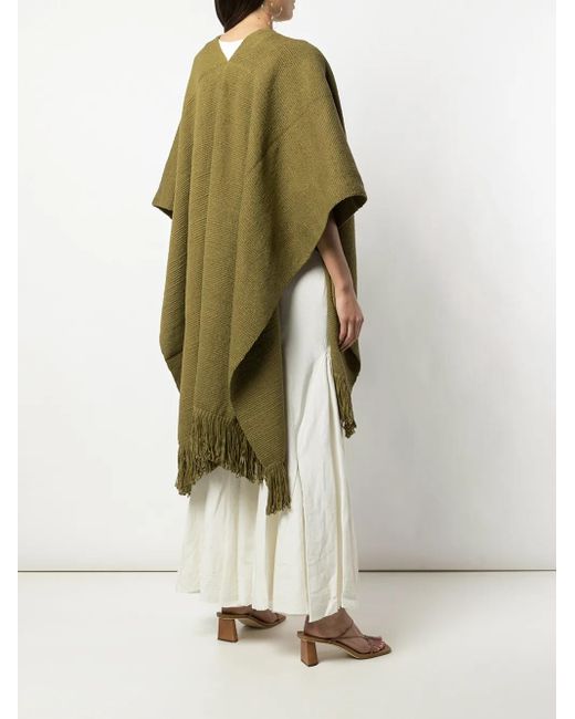 Voz Green Short-Sleeve Flared Cardi-Coat