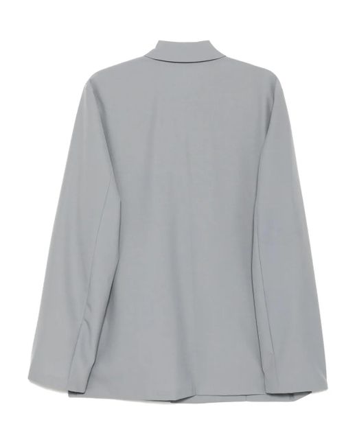 Rier Gray Wool Shirt Jacket for men