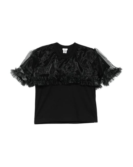 Noir Kei Ninomiya Black Ruffled Top