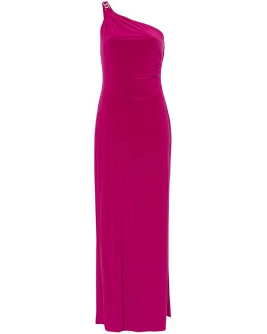 Ralph Lauren Pink One-Shoulder Maxi Dress