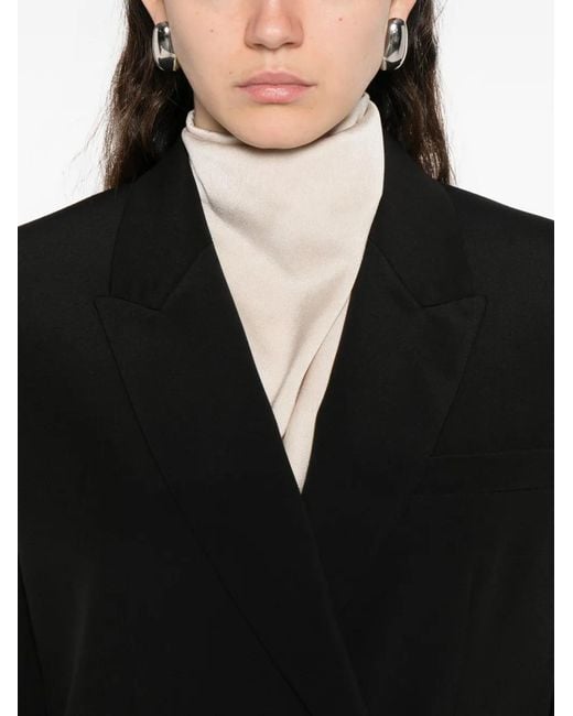 Isabel Marant Black Calie Silk Crepe Jacket