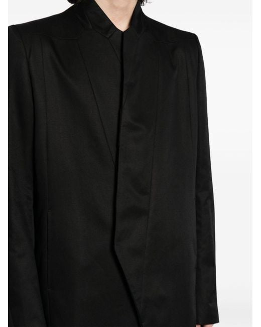 Julius Black Prism Stand-collar Blazer for men