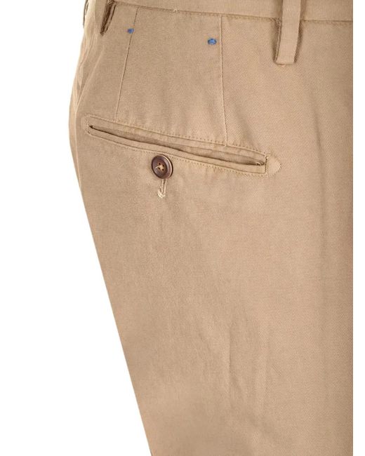 Al Duca D'aosta Natural Pressed-Crease Slim-Fit Trousers for men