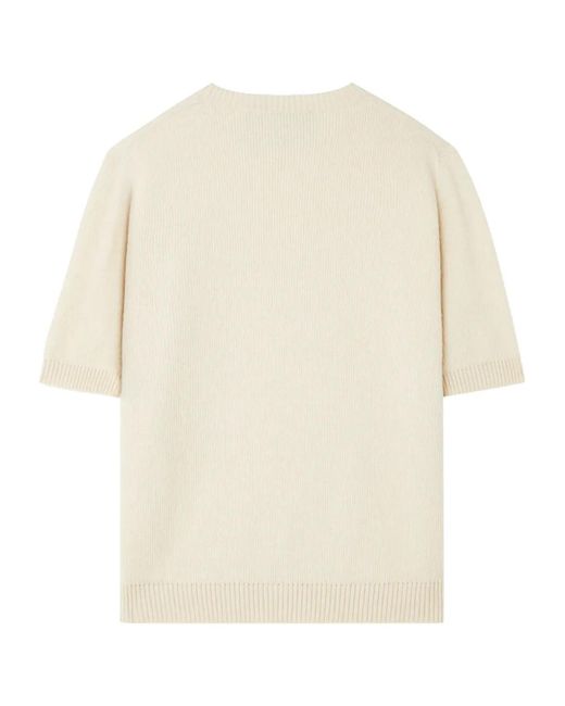 Alanui Natural A Finest Knit Ribbed T-Shirt