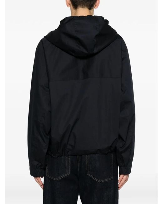 Sandro Blue Veste Zippée À Capuche for men