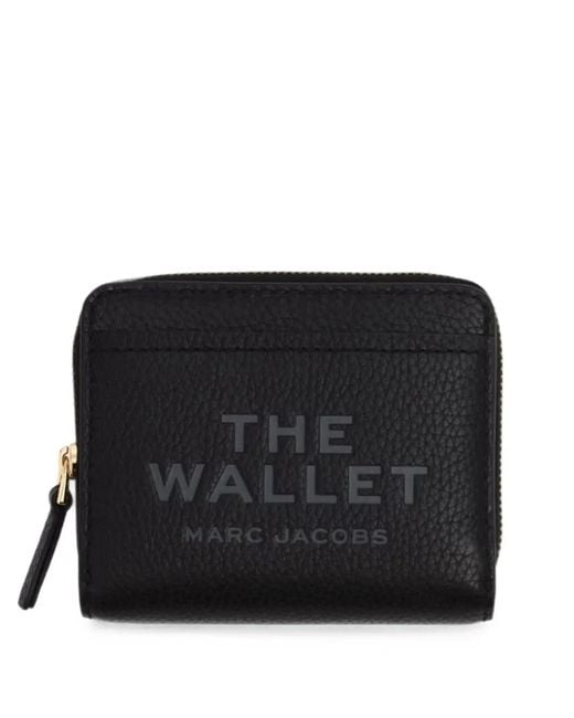 Marc Jacobs Black Mini Logo-Embossed Wallet