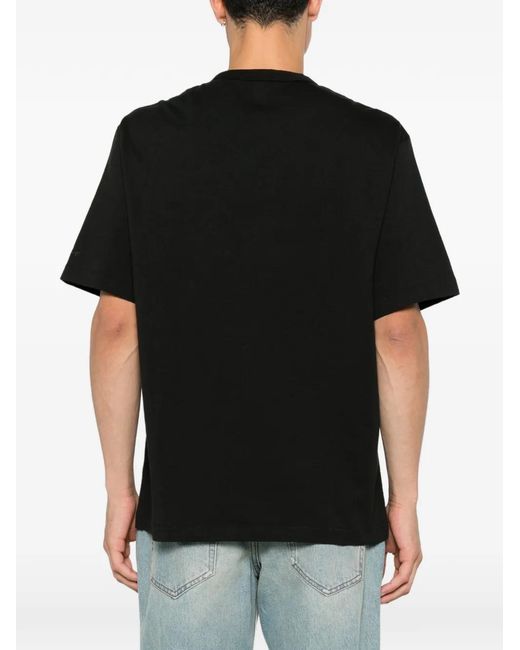 KENZO Black Jumping Tiger-Patch T-Shirt for men