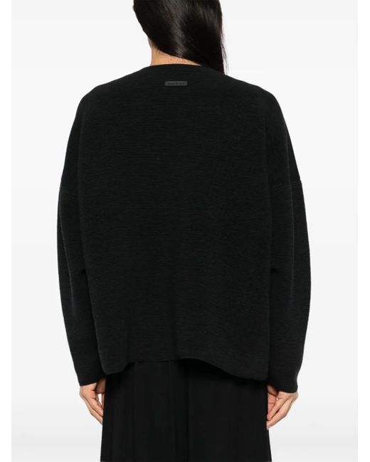 Fear Of God Black Ottoman Straight Neck Jumper for men