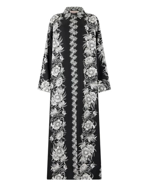 Valentino Garavani Multicolor Floral-Print Maxi Dress
