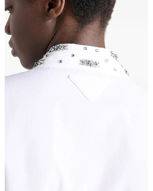 Prada White Poplin Shirt