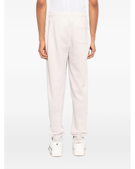 Melt White Graphic-Print Track Pants for men