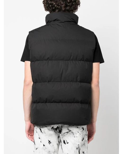 DSquared² Black Funnel-Neck Padded Gilet for men