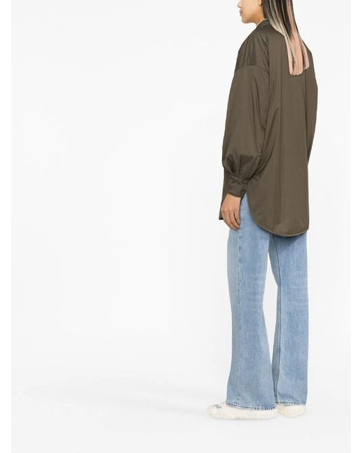 Herno Green Press-Stud Shirt Jacket