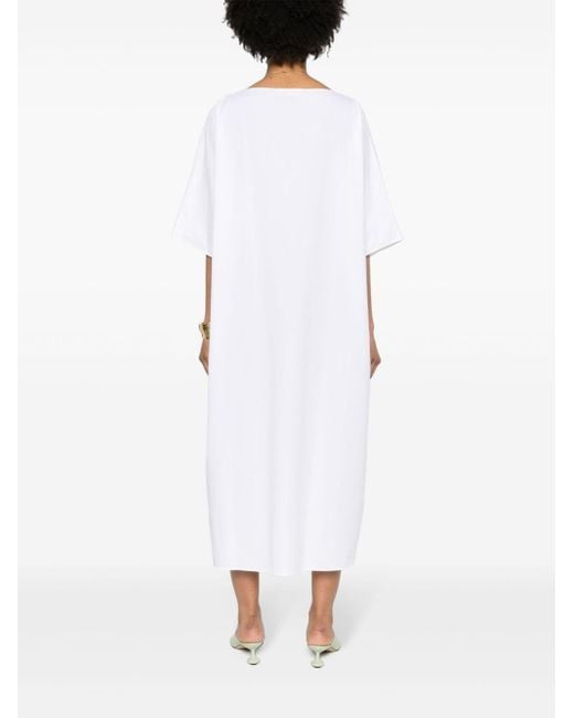 The Row Isora Cotton Dress White