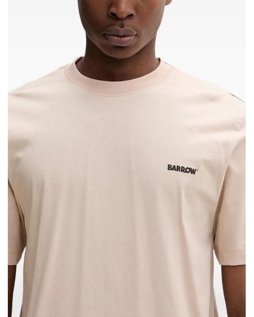 Barrow Natural Logo-Print T-Shirt