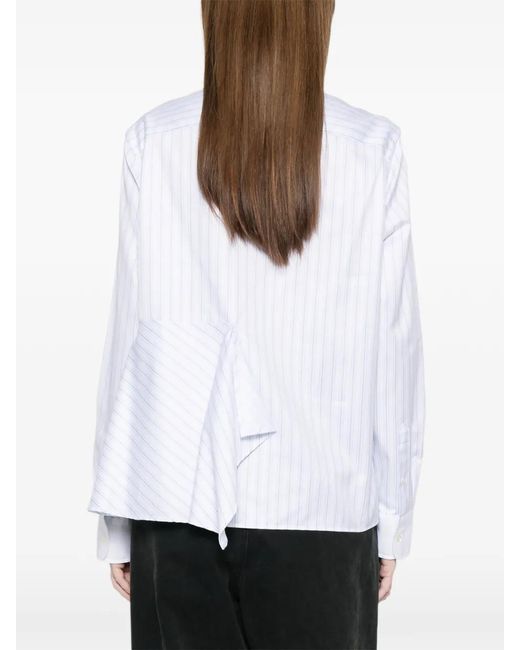 J.W. Anderson White Striped Panel Shirt