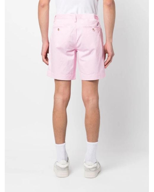 Polo Ralph Lauren Pink Classic Mini Shorts for men