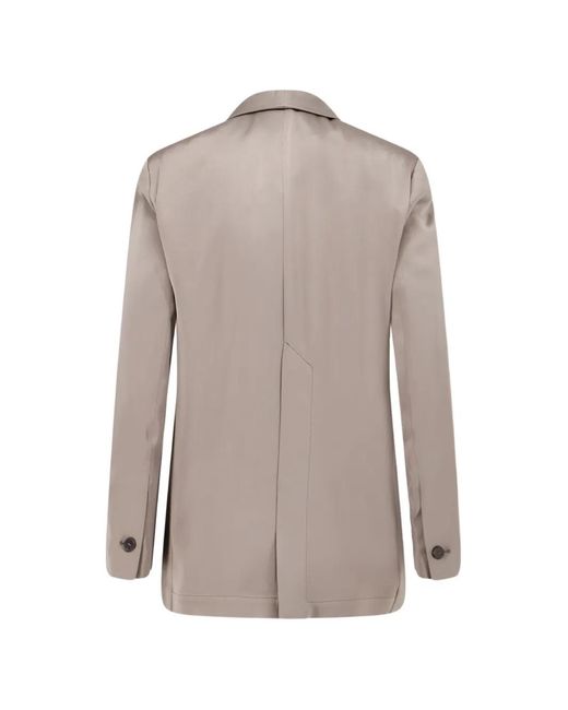 Alysi Gray Single-Breasted Blazer