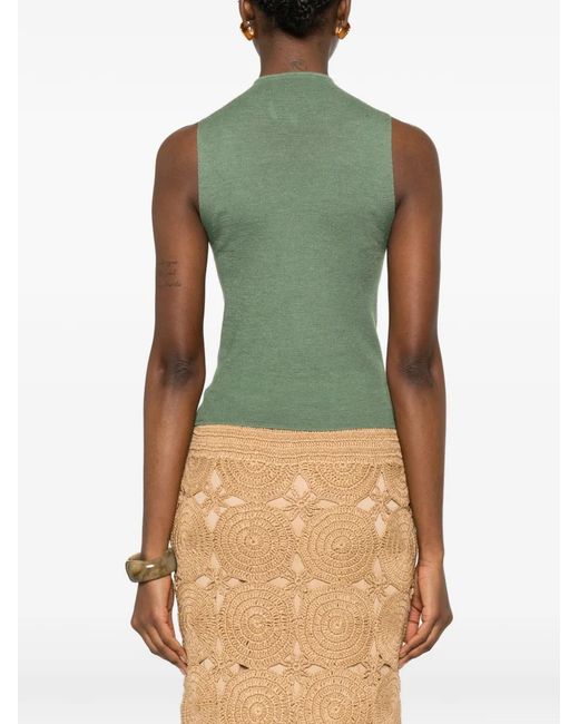 Bompard Green Haut En Maille Uni