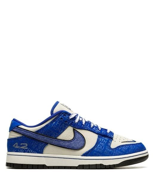 Nike Blue Dunk Low "Jackie Robinson" Shoes