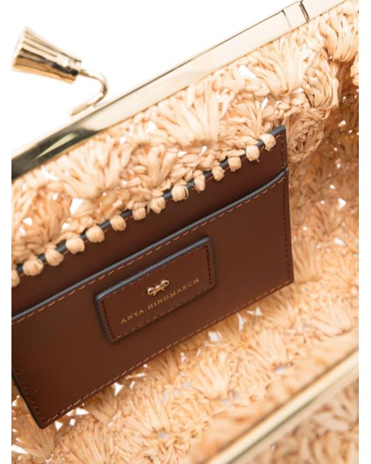 Anya Hindmarch Natural Large Maud Clutch