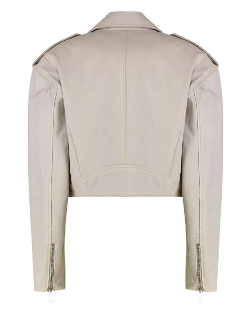 Halfboy Natural Zip-Details Biker Jacket