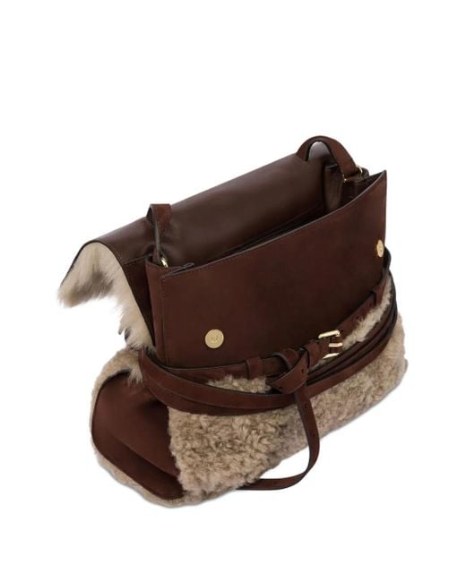 Moschino Brown Tie Me Tote Bag