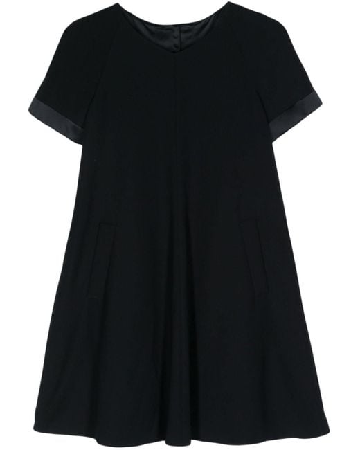 Emporio Armani Black Ausgestelltes Minikleid