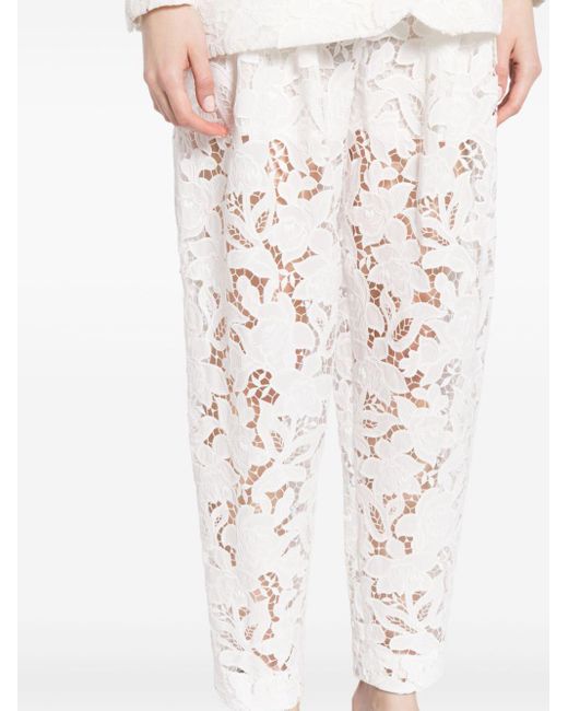 Pantalon fuselé Natura lace Zimmermann en coloris White