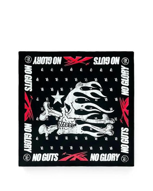 HELLSTAR Black No Guts No Glory Bandana for men