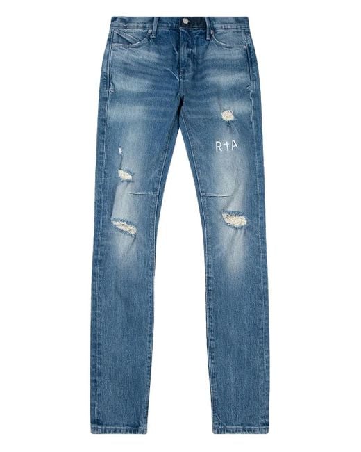 Vaqueros bootcut Clayton con efecto envejecido RTA de hombre de color Blue