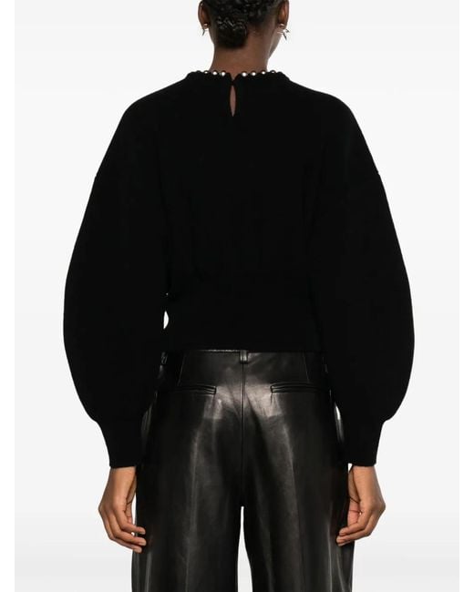 Alexander Wang Black Ball Chain Embellished Jumper