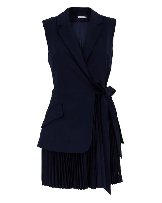 Jonathan Simkhai Effie プリーツ ラップドレス Blue