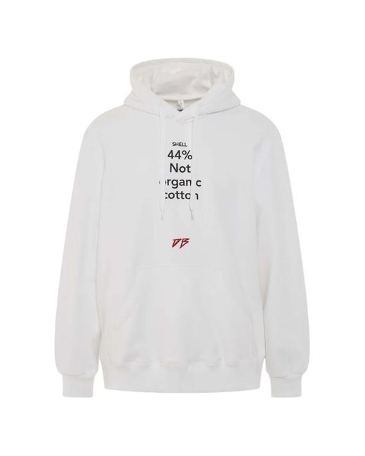Doublet White Logo-Detail Hoodie for men