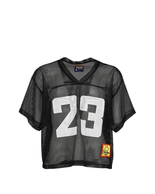 SWJP Black Bo Knows Mesh T-Shirt for men