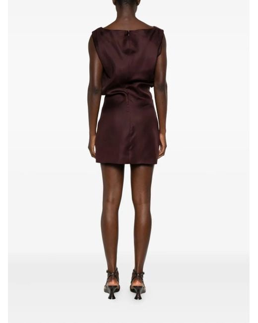 Khaite Purple Toma Mini Dress