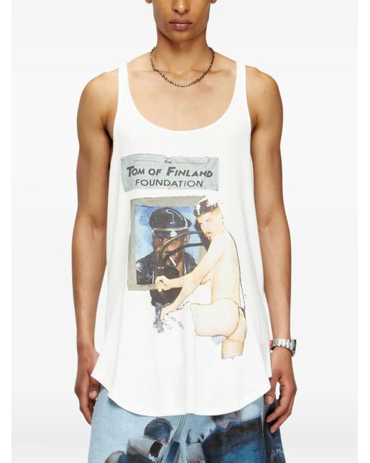 DIESEL White X Tom Of Finland Foundation Pr-T-Shanry-Tom Vest