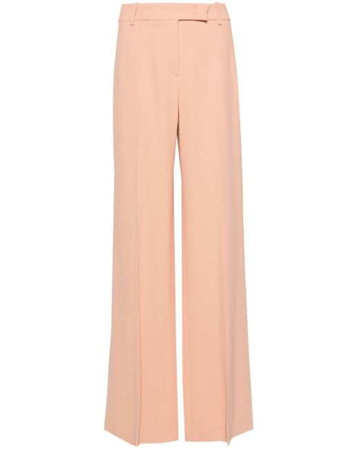 Ermanno Scervino Natural Mid-rise Tailored Palazzo Pants