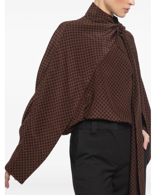 Petar Petrov Brown Circles Blouse