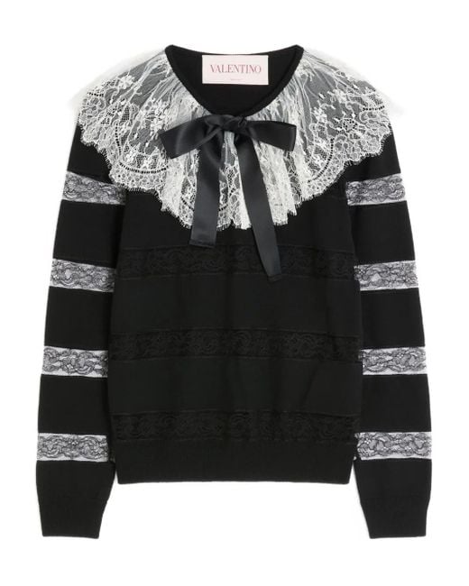 Valentino Garavani Wool Sweatshirt Black
