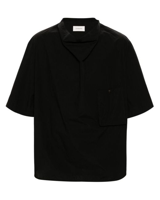 Camicia a maniche corte di Lemaire in Black da Uomo