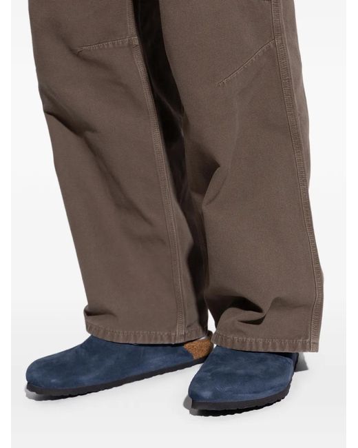 Birkenstock Blue Tokio Buckle Strap Clogs for men