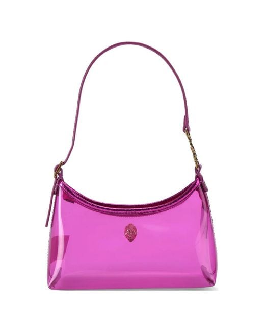 Kurt Geiger Purple Mini Kurt Shoulder Bag