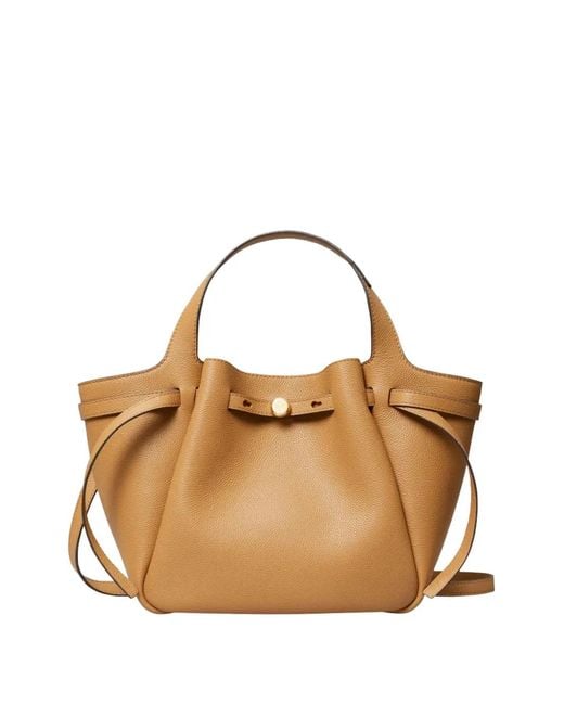 Tory Burch Metallic Small Romy Tote Bag